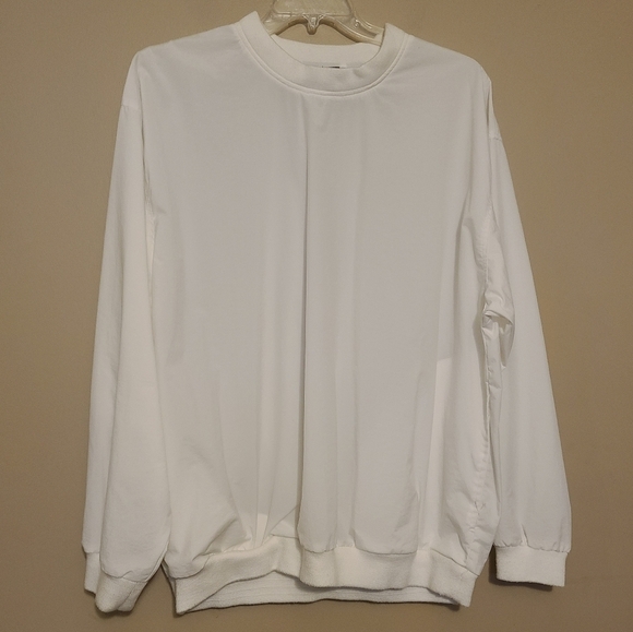 Jantzen Golf | Men's Vintage White Lightweight Crewneck Golf Jacket (Size Large) - Picture 2 of 15